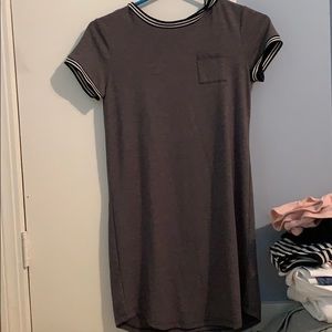 Cute gray t shirt dress